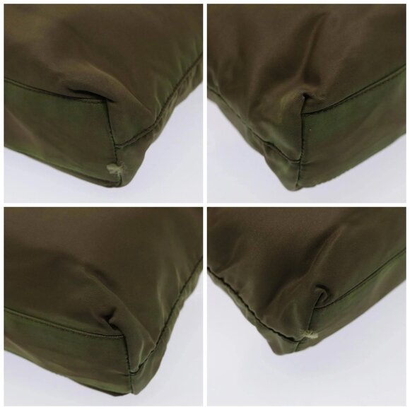 PRADA Hand Bag Nylon Khaki Auth - Picture 16 of 16
